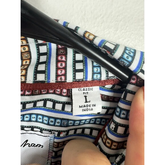 Robert Graham Final Edit Classic Fit Button-Up Shirt Men's Size Large Multi Geo - Picture 4 of 8